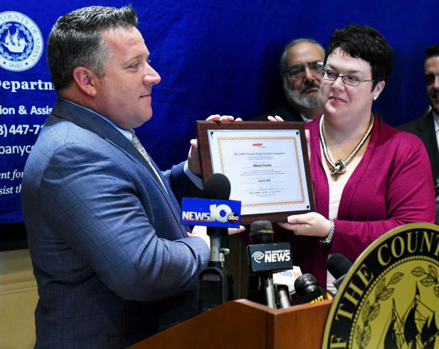 Albany County Executive Daniel P. McCoy Accepting Award