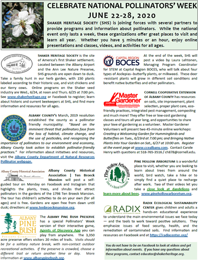 National Pollinators Week 2020