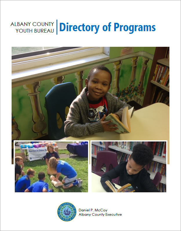 Albany County Youth Bureau Directory of Programs (screenshot of 2025 cover) 